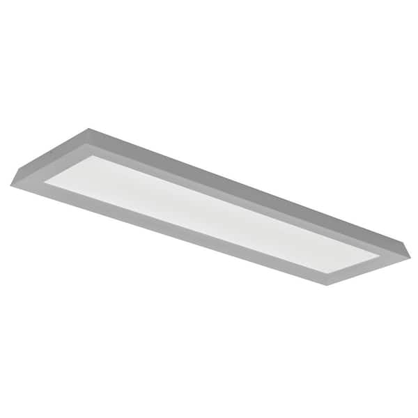 AFX Zurich 51 in. 39-Watt Satin Nickel Integrated LED Flush Mount