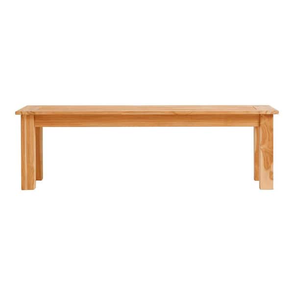 Linon Home Decor Callahan 80 in. W Outdoor Teak Dining Bench THDOD4582