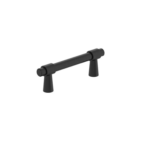 Destine 3 in. (76mm) Modern Matte Black Bar Cabinet Pull