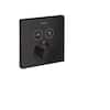 Hansgrohe ShowerSelect Single-Handle Shower Trim Kit in Matte Black Valve Not Included 15763671