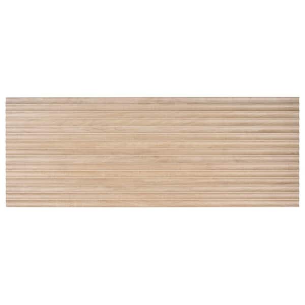 Forma Honey Brown 6 in. x 0.52 in. Fluted Wood Look Matte Ceramic Wall Tile Sample