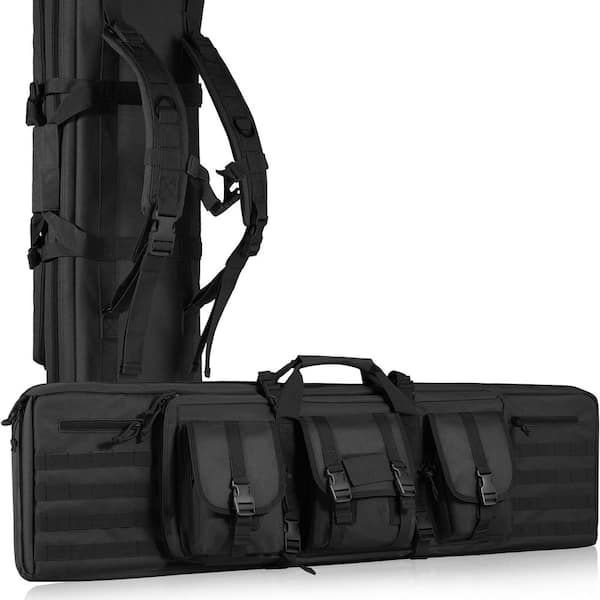 VEVOR Rifle Bag, 36 in. Black Polyester with Adjustable Strap Backpack ...