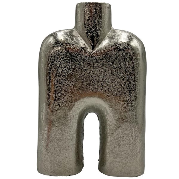 castellousa 12 in. Decorative Abstract Y Fork in Nickel