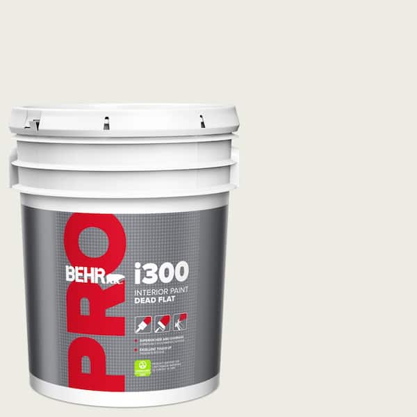 BEHR PRO 5 gal. #BWC-20 Melting Icicles Dead Flat Interior Paint