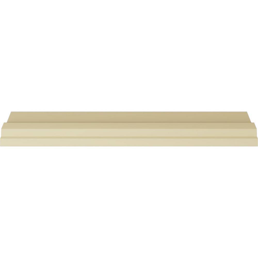 Primed White Polyurethane Geometric Crown Moulding Sample