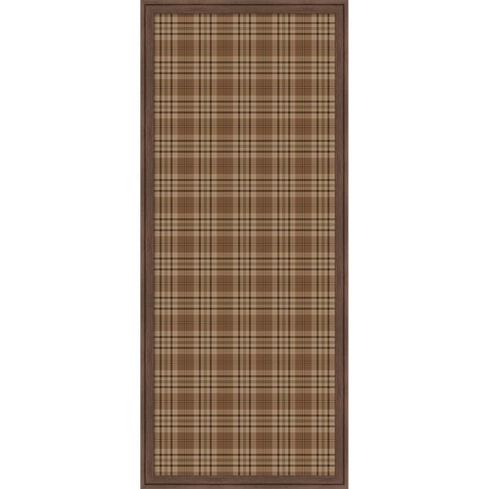Florence 42 in. x 18 in. Brown Plastic Framed Fabric Pinboard Memo Board price history on PriceWatchPro