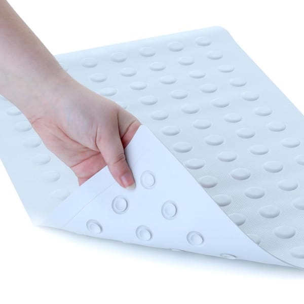 HANDITREADS Non-Slip Shower Mat, 24 x 24, White, Adhesive, Mold and Mildew  Resistant (HTSM2424WP1)