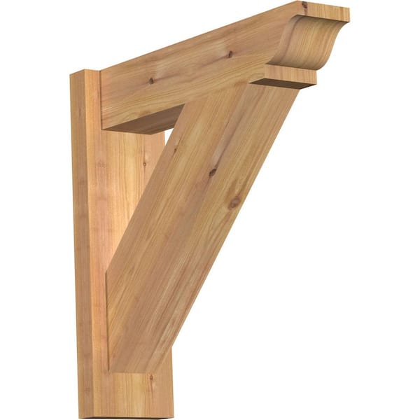 Ekena Millwork 6 in. x 20 in. x 20 in. Western Red Cedar Traditional Smooth Outlooker