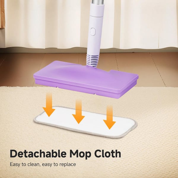 amzchef Corded Steam Mop, Multi-Functional Removable Handheld