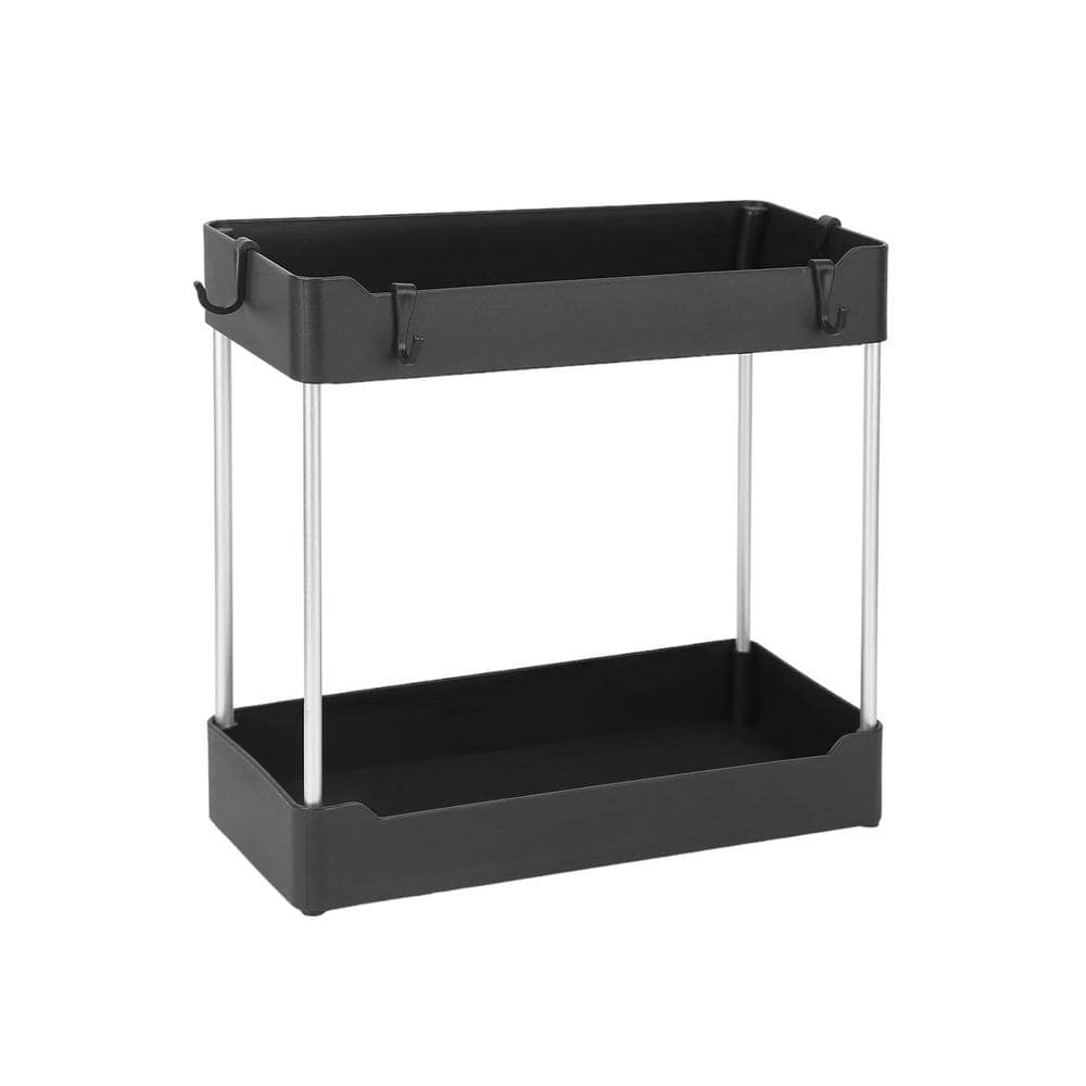 12.4 x 5.3 x 13 in. 2-Tier Under Sink Shelf Organizer, Bathroom Storage Rac