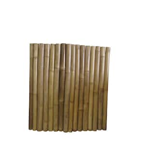 3 in. x 48 in. x 48 in. Natural Bamboo Pole Wall Panel