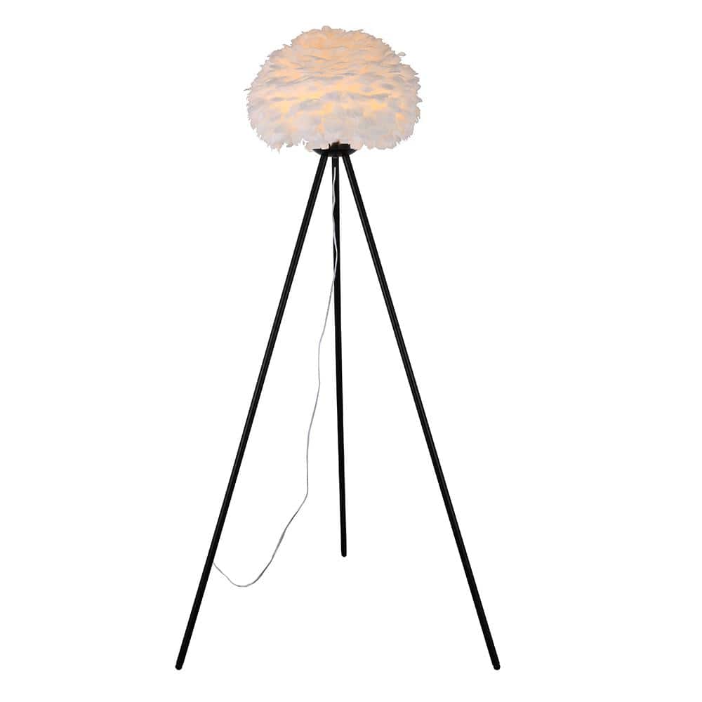 Harleey 55 in. Black Floor Lamp DLS23F17BW The Home Depot