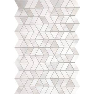 Xpress Mosaix Perfect-Fit Calacatta Dolomiti Polished 12 in. x 18 in. Marble Zipper Mosaic Tile (435 sq. ft./Pallet)
