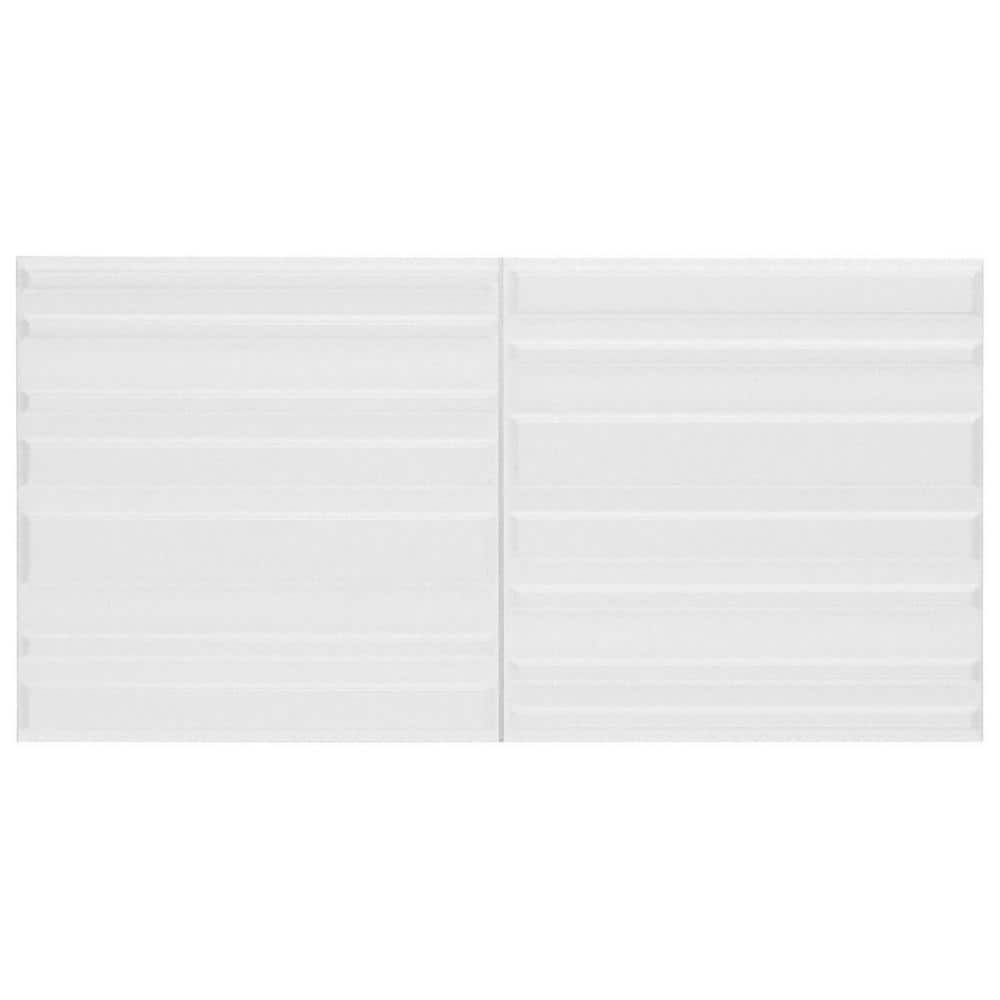Newcastle White 7.87 in. x 0.53 in. Matte Ceramic Wall Tile Sample price history on PriceWatchPro