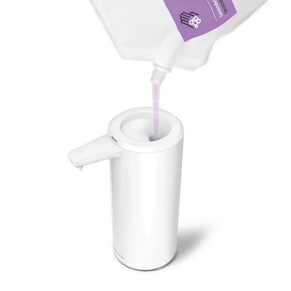 simplehuman 9 oz. Touch-Free Rechargeable Sensor Liquid Soap Pump Dispenser  Matte Black ST1076 - Best Buy