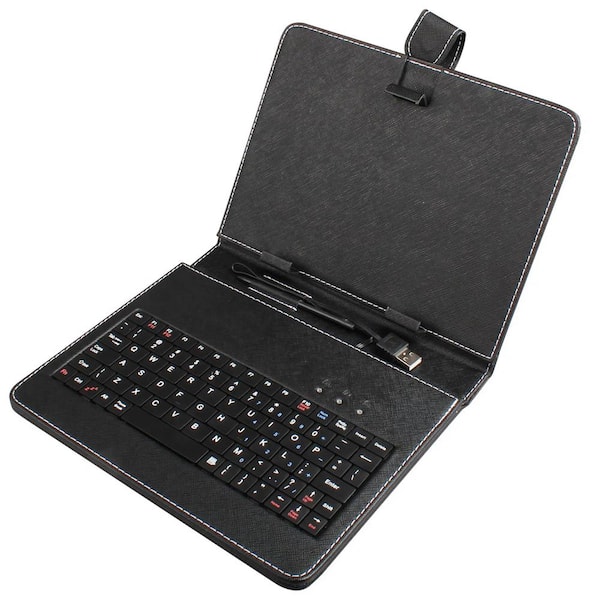 Unbranded Black 8 in. Tablet Case with Keyboard