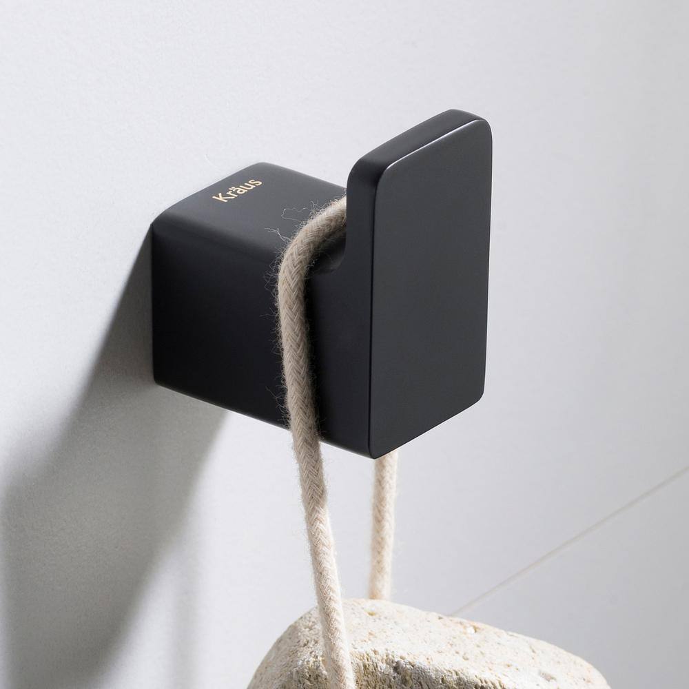 Matte Black Modern Wall Mounted Towel Hook