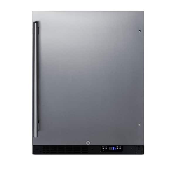 Summit Appliance 4.0 cu. ft. Upright Frost-Free Freezer in Stainless Steel ADA Compliant