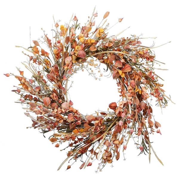 National Tree Company 22 in. Artificial Autumn Wild Flower Wreath