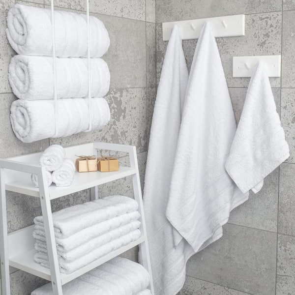 Cotton Paradise Bath Towels, 100% Turkish Cotton 27x54 inch 4 Piece Bath  Towel Sets for Bathroom, Soft Absorbent Towels Clearance Bathroom Set,  Light