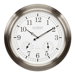 La Crosse Technology 18 in. Indoor Outdoor Atomic Analog Clock