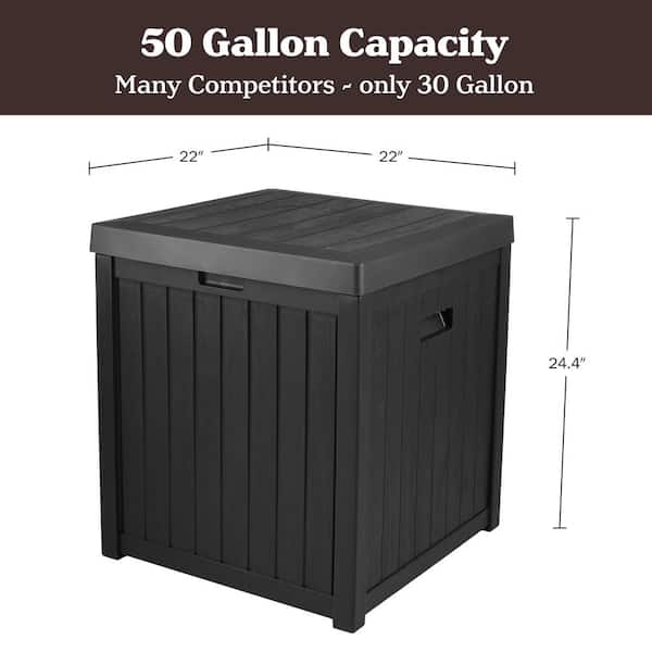 Pure Garden 50 Gal . 22 in. L x 22 in. W x 24.4 in. H Fade
