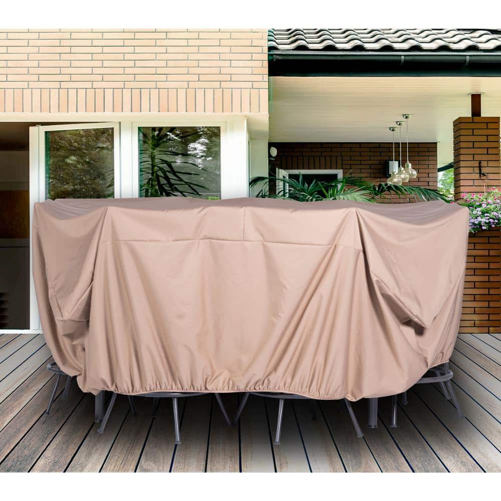 Nude Sun Resistant Outdoor Furniture Cover for 5-Piece Set