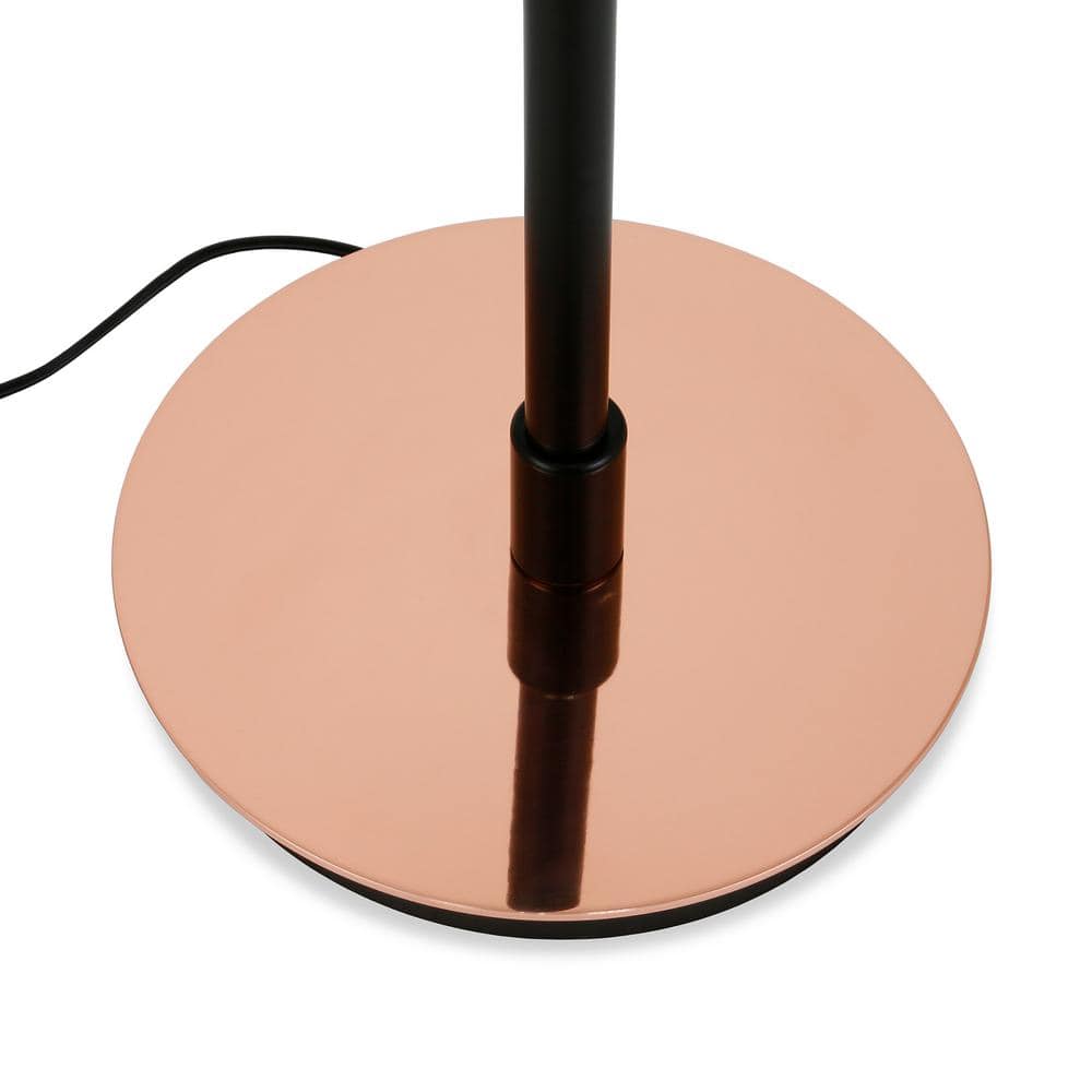 Sleek Bronze and Copper Industrial Elegance Floor Lamp