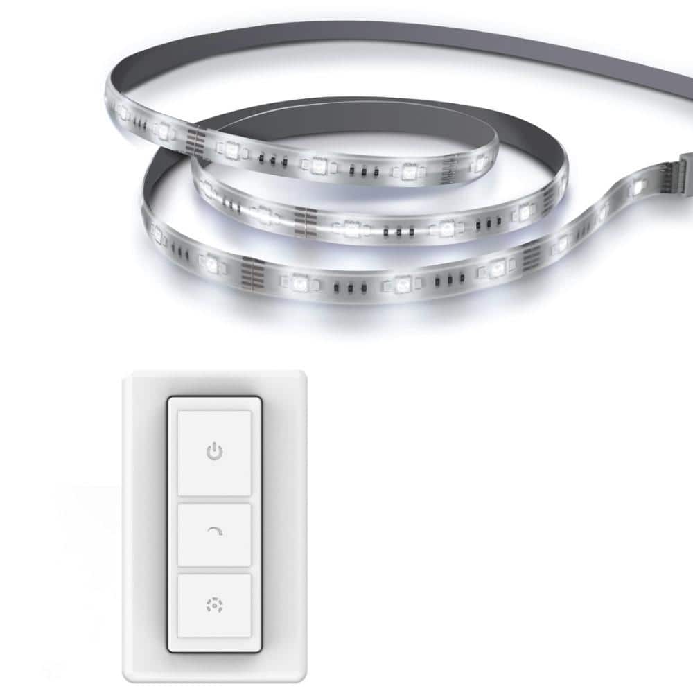 Lokken Scheiden Beperking Feit Electric 6 ft. Plug-In Integrated LED White Strip Light Cuttable and  Linkable Onesync Color Change CCT w/ Wireless Remote Control  UCL72/FLEX/5CCT/REMOTE2 - The Home Depot