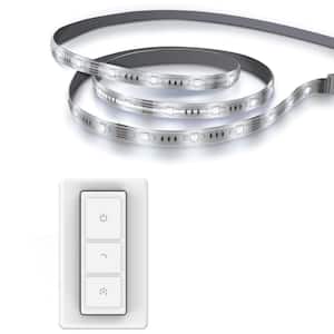 6 ft. Plug-In White Strip Light Cuttable Linkable Integrated LED Onesync Under Cabinet Light w/Wireless Remote Control