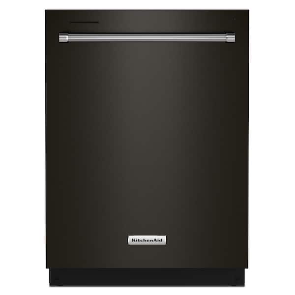 KitchenAid 24 in. Black Stainless Top Control Built-in Tall Tub Dishwasher with Stainless Steel Tub and Third Level Rack, 44 dBA