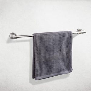 24 in. Stainless Steel Towel Bar Wall mounted in Brushed Nickel