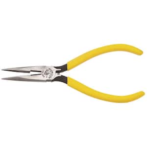 6 in. Standard Long Nose Side Cutting Pliers with Spring