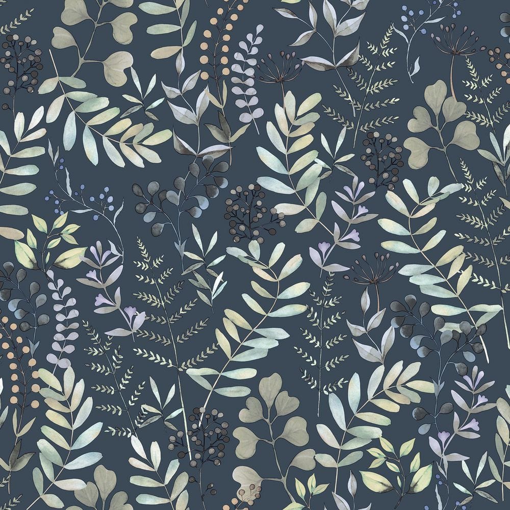 Olivia Botanical Navy Blue Wallpaper price history on PriceWatchPro