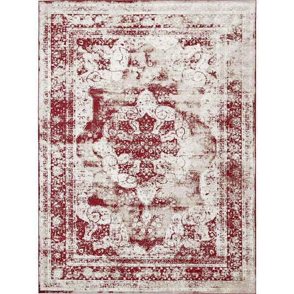 Unique Loom Sofia Salle Garnier Burgundy 9' 0 x 12' 0 Area Rug