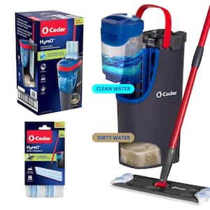 mopiෆ˚*  O-Cedar H2prO Microfiber Flat Mop System 175765 - The Home Depot