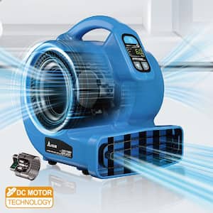 Powerful 1200 CFM 3-Speed DC Motor Ultra Quiet Blower Fan Air mover for Carpet, Water Damage Restoration