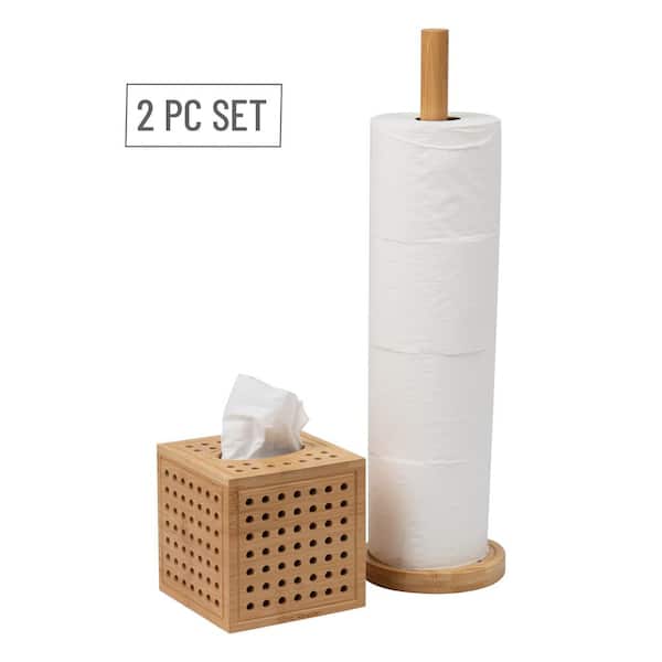 Adjustable Charcoal Wood Table Paper Roll Holder for Kids + Reviews