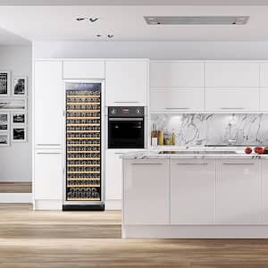 23 in. 171-Bottle Stainless Steel Single Zone Wine Refrigerator