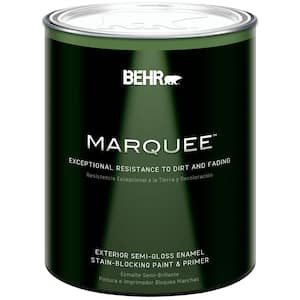 1 qt. Semi-Gloss Medium Exterior Paint and Primer in One