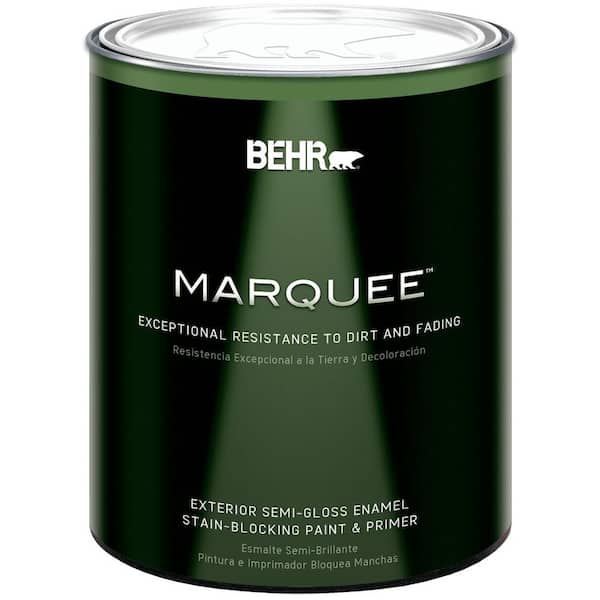 BEHR MARQUEE 1 qt. Semi-Gloss Medium Exterior Paint and Primer in One