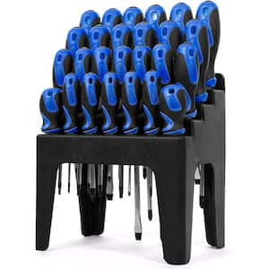 Multi-Purpose Screwdriver Set with Magnetic Tips and Rack Stand (26-Piece)