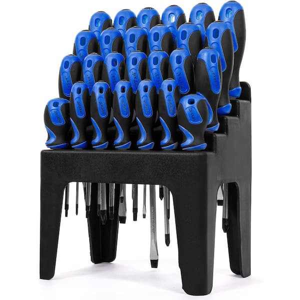 STARK USA Multi-Purpose Screwdriver Set with Magnetic Tips and Rack Stand (26-Piece)
