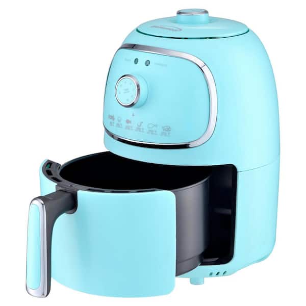 Brentwood Appliances AF-202BL (Blue) 2-Quart 1,200-Watt Electric Air Fryer  with Timer and Temperature Control, Normal