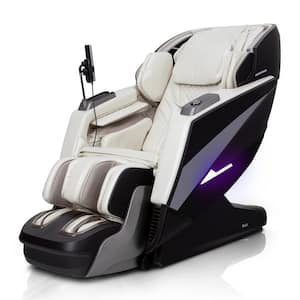 Theramedic LT Series 4D Massage Chair in Cream with Zero Gravity, Bluetooth Speakers, Heated Rollers and Calf Massager