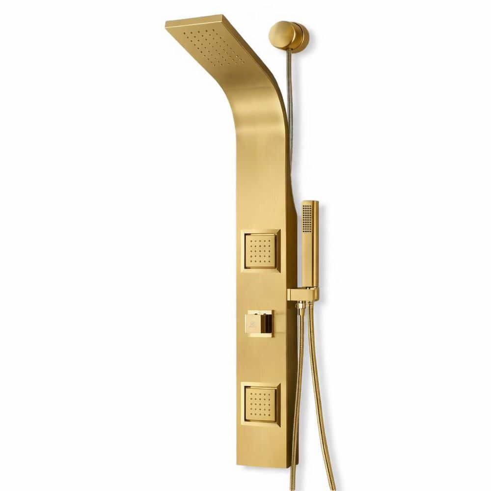 ANZZI Aura Series 39 in. 2-Jetted Full Body Shower Panel System in
