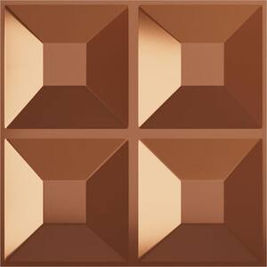 11-7/8 in. W x 11-7/8 in. H Swindon EnduraWall Decorative 3D Wall Panel, Copper (Covers 0.98 Sq.Ft.)