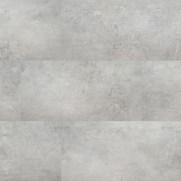 Mountains Grey 12 MIL x 12 in. W x 24 in. L Waterproof Click Lock Luxury Vinyl Plank Flooring (19.37 sq. ft./Case)