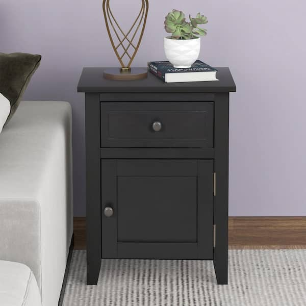 home depot black nightstand