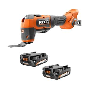 18V Brushless Cordless Oscillating Multi-Tool with 18V Compact Lithium-Ion Battery (2-Pack)